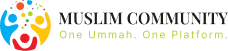 Muslim Community logo and slogan